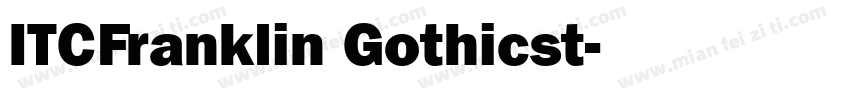 ITCFranklin Gothicst字体转换